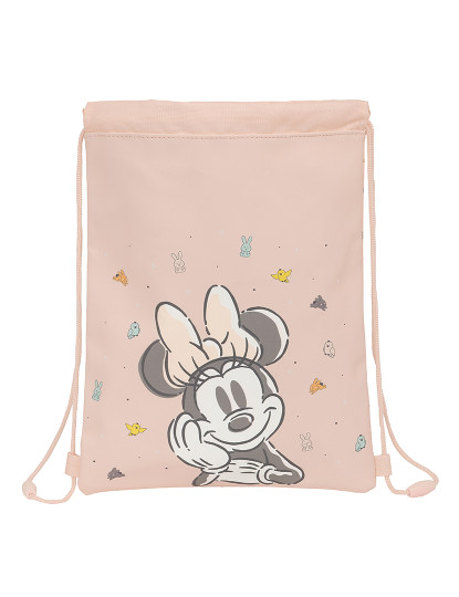 imagem de Mochila com Cordas Minnie Mouse Rosa Bebê 26 x 34 x 1 cm1