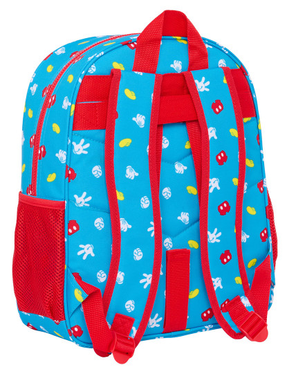 imagem de Mochila Escolar Mickey Mouse Clubhouse Fantastic Azul Vermelho 32 X 38 X 12 cm3