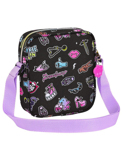 imagem de Bolsa de Ombro Monster High Creep Preta 16 x 18 x 4 cm3