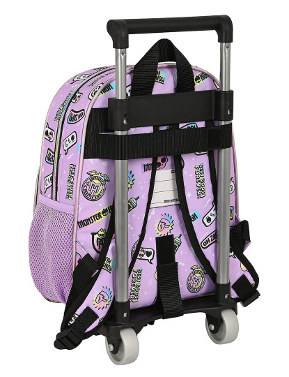 imagem de Mochila escolar com rodas Monster High Best boos Lilás 28 x 34 x 10 cm3