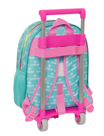 imagem de Mochila escolar com rodas Rainbow High Paradise turquesa 28 x 34 x 10 cm3