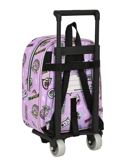 imagem de Mochila escolar com rodas Monster High Best boos Lilás 22 x 27 x 10 cm3