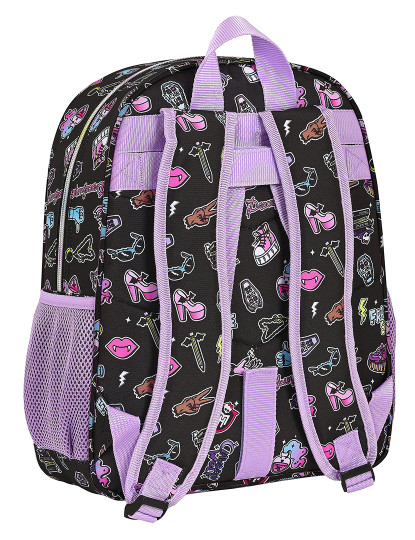 imagem de Mochila escolar Monster High Creep preta 32 x 38 x 12 cm3