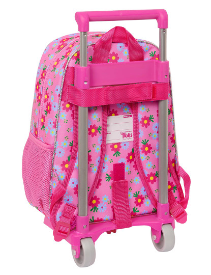 imagem de Mochila escolar com rodas Trolls rosa 26 x 34 x 11 cm3