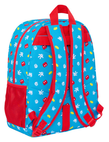 imagem de Mochila Escolar Mickey Mouse Clubhouse Fantastic Azul Vermelho 33 x 42 x 14 cm3