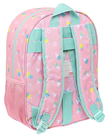 imagem de Mochila Escolar Peppa Pig Sorvete Rosa Menta 26 x 34 x 11 cm3