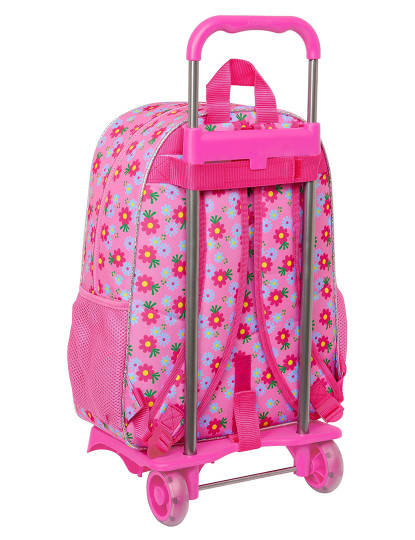 imagem de Mochila escolar com rodas Trolls rosa 33 x 42 x 14 cm3