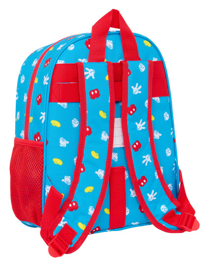 imagem de Mochila Escolar Mickey Mouse Clubhouse Fantastic Azul Vermelho 28 x 34 x 10 cm3