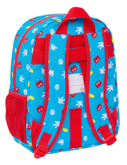 imagem de Mochila Escolar Mickey Mouse Clubhouse Fantastic Azul Vermelho 26 x 34 x 11 cm3