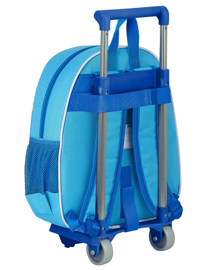 imagem de Mochila escolar com rodas SuperThings Azul Claro Modelo 3D3