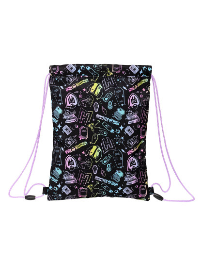 imagem de Mochila com Cordas Monster High Preto 26 x 34 x 1 cm3