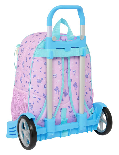 imagem de Mochila escolar com rodas Frozen Cool days Violeta Azul celeste 33 x 42 x 14 cm3