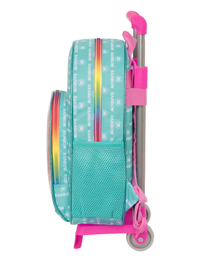 imagem de Mochila escolar com rodas Rainbow High Paradise turquesa 28 x 34 x 10 cm2