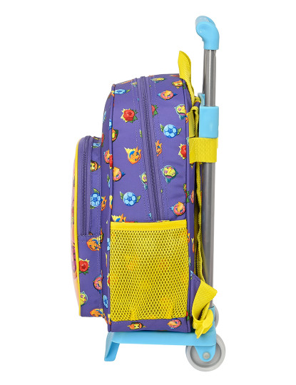 imagem de Mochila Escolar com Rodas SuperThings Guardians of Kazoom Roxo Amarelo (27 x 33 x 10 cm)2