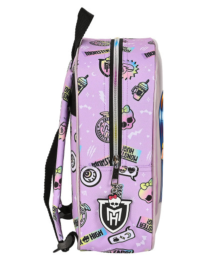 imagem de Mochila escolar Monster High Best boos Lilás 22 x 27 x 10 cm2