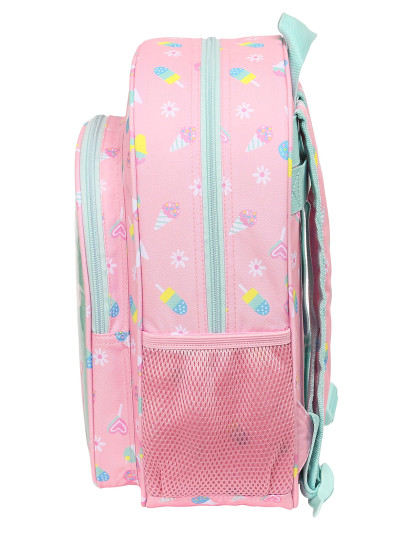 imagem de Mochila Escolar Peppa Pig Sorvete Rosa Menta 26 x 34 x 11 cm2