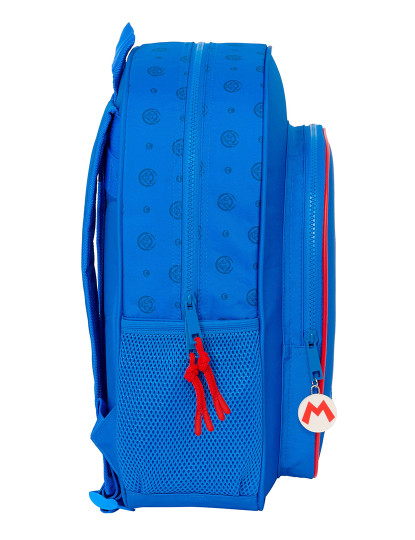 imagem de Mochila escolar Super Mario Play Azul Vermelho 32 X 38 X 12 cm2