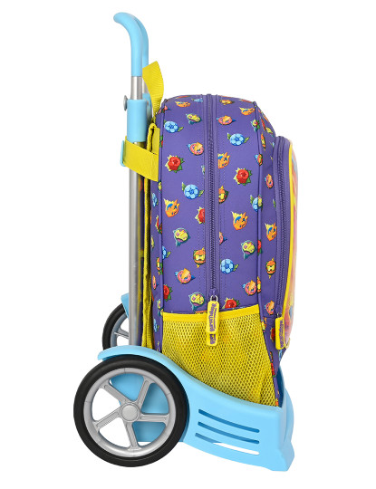 imagem de Mochila Escolar com Rodas SuperThings Guardians of Kazoom Roxo Amarelo (32 x 42 x 14 cm)2