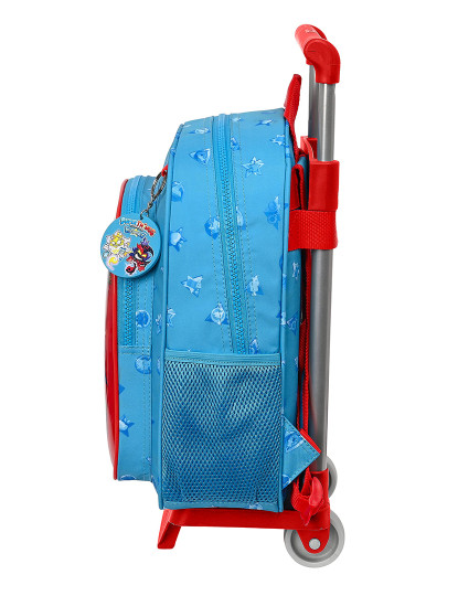 imagem de Mochila escolar com rodas SuperThings Rescue force 27 x 33 x 10 cm Azul2