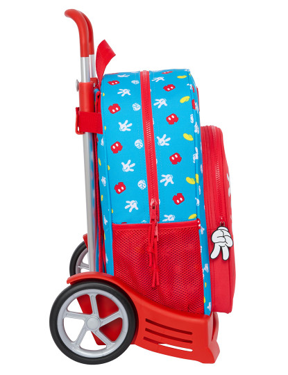 imagem de Mochila escolar com rodas Mickey Mouse Clubhouse Fantastic Azul Vermelho 33 x 42 x 14 cm2