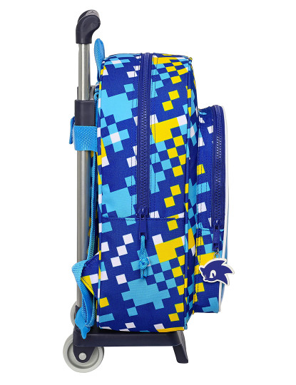 imagem de Mochila escolar com rodas Sonic Speed ??26 x 34 x 11 cm azul2