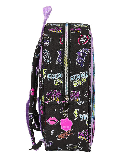 imagem de Mochila escolar Monster High Creep preta 22 x 27 x 10 cm2