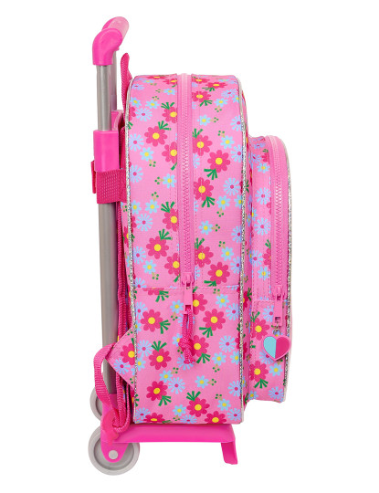 imagem de Mochila escolar com rodas Trolls rosa 26 x 34 x 11 cm2