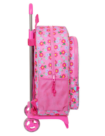 imagem de Mochila escolar com rodas Trolls rosa 33 x 42 x 14 cm2