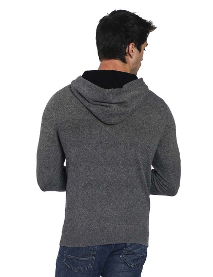 imagem de Sweatshirt Homem Cinza Escuro e Preto2