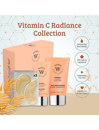 imagem de SKIN GLOW BOOST VITAMIN C HIDRATANTE 50ml + SKIN GLOW BOOST VITAMIN C GEL SORO 30ml + VITAMINA C HIDRO GEL ILUMINADOR DE OLHOS x 33