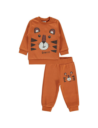 imagem de Conjunto Pijama Bebé (2 Peças) de Bebé Laranja1