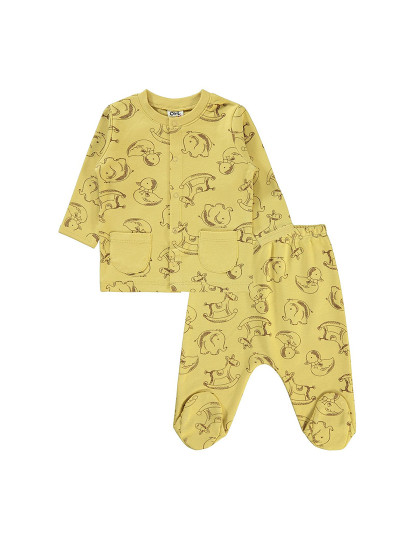 imagem de Conjunto Pijama Bebé (2 Peças) de Bebé Amarelo1