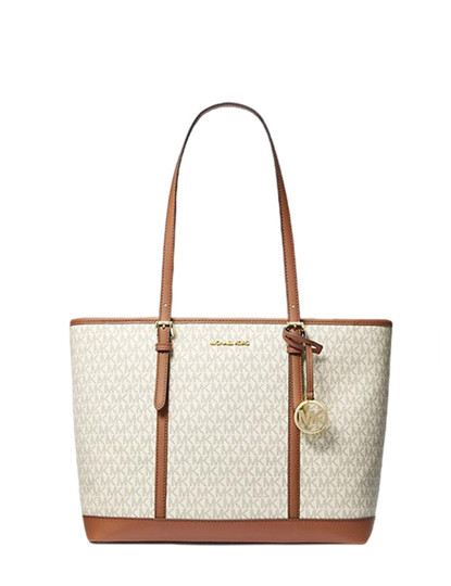 imagem de Jet Set Travel Bag Michael Kors Vanilla Large1