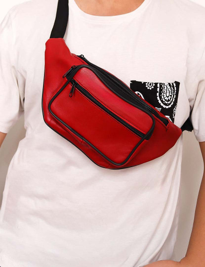 imagem de Bolsa Cinto Homem Vermelho2