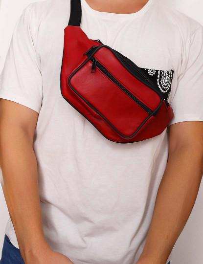 imagem de Bolsa Cinto Homem Vermelho1