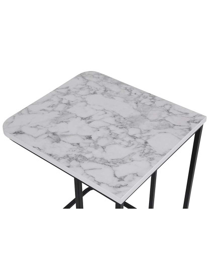 imagem de Mesa Aninhamento 3 peças Ce Metal Zigon Branco Preto8