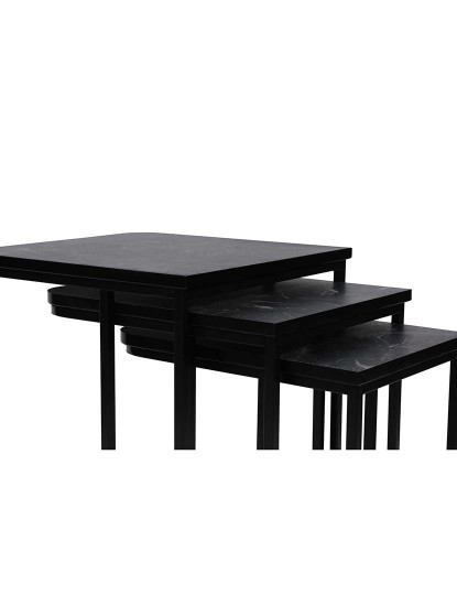 imagem de Mesa Aninhamento 3 peças Zigon Castanho Preto5