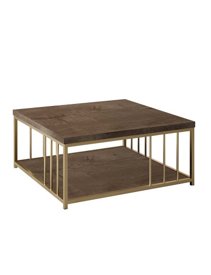 imagem de Mesa Centro Zenn Walnut Dourado5