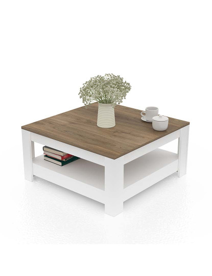 imagem de Mesa de Apoio Walnut Branco2