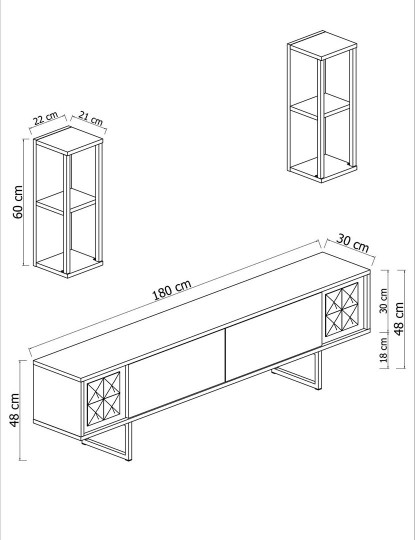 imagem de Combinação Living Room Furniture Dourado Line Branco Dourado10