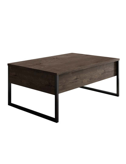 imagem de Mesa Centro Luxe Walnut Preto4