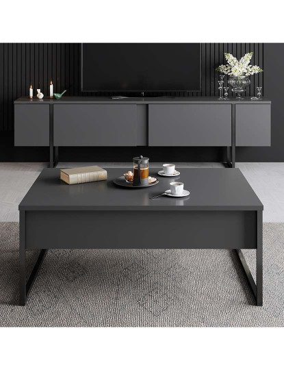 imagem de Mesa Centro Luxe Antracite Preto2