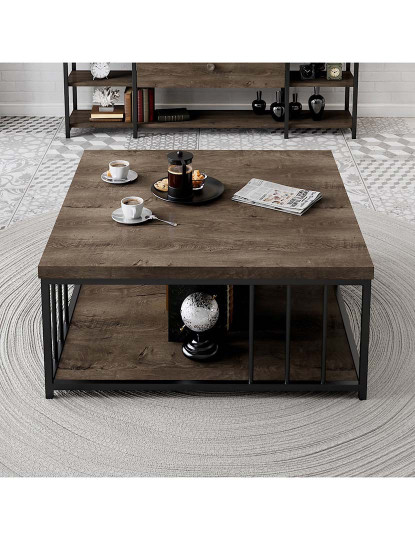 imagem de Mesa Centro Zenn Walnut Preto2