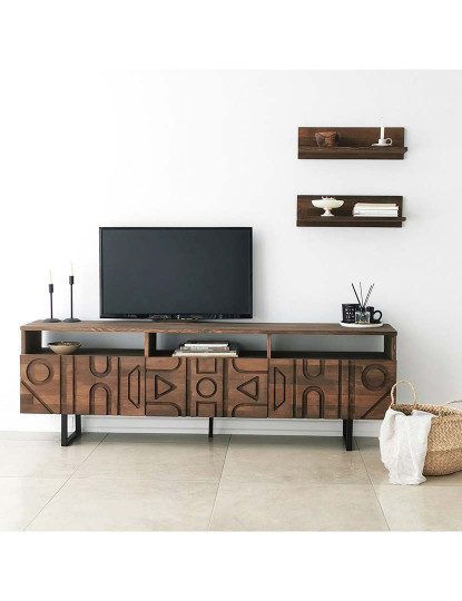 imagem de Móvel Tv Aristo Walnut Walnut2