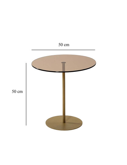 imagem de Mesa Apoio Chill Out Dourado Bronze5