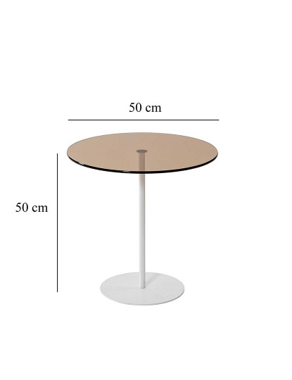 imagem de Mesa Apoio Chill Out Branco Bronze5