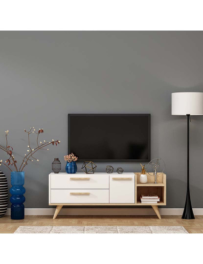 imagem de Móvel Tv Sapphire Oak Branco1