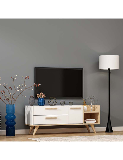 imagem de Móvel Tv Sapphire Oak Branco3