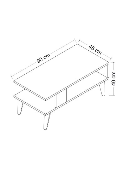 imagem de Mesa Apoio Ayca Branco5