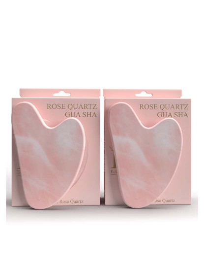 imagem de Quartzo Rosa Gua sha x 21